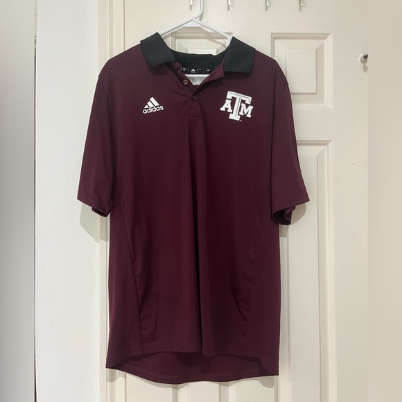 adidas Other - Adidas Texas A&M short-sleeve polo, size large